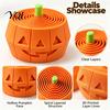 Fun Halloween Party Favors Pumpkin Stress Toy, Retractable Spiral Fidget Sensory Toy for Interactive Decompression Gift Kids Adults, 3D Printed