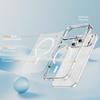 Для iPhone 16/15/14/13 Pro, Используйте Прозрачный Жесткий Чехол с Магнитными Блестками для Чехла Телефона Apple 17