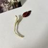 Exquisite Tulip Brooch Electroplate Suit Charm Deco Fashion Flower Bud Brooch  Party