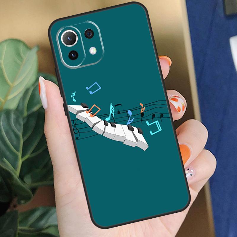 Чехол для скрипки и пианино для Xiaomi 15 14 Ultra 13T 14T 15T Pro 17 Pro Max POCO F8 F7 F5 F6 X5 X6 X7 Pro Чехол