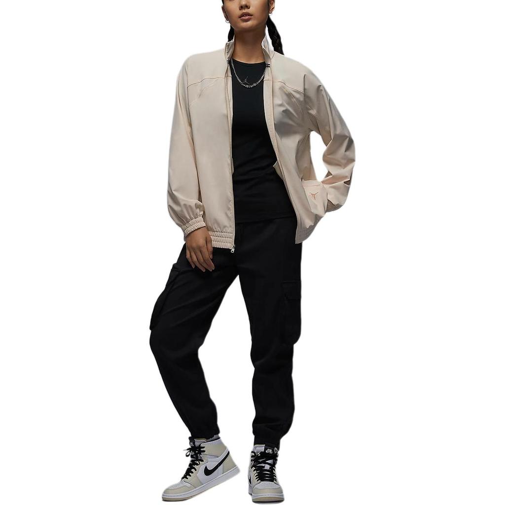 Jordan Dri-FIT Sport Дышащая быстросохнущая однотонная повседневная спортивная куртка на молнии для женщин Куртки Legendary-Light-Brown FN5144203