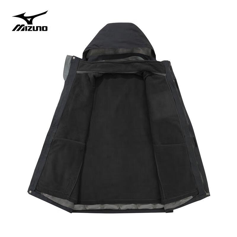 Mizuno Универсальная ветрозащитная походная куртка 3-в-1 для активного отдыха на природе, с флисовой подкладкой.