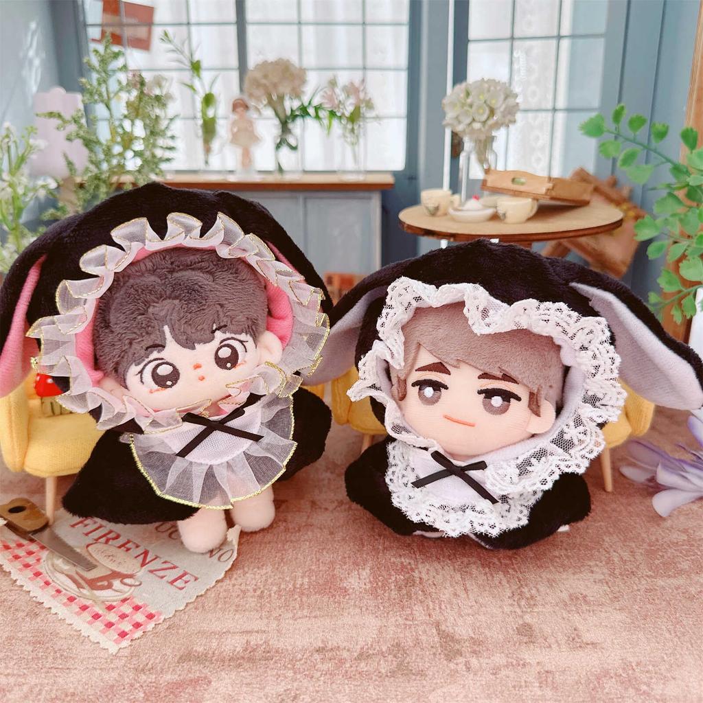 AXLUCE - Plush Clothes - Stuffed Animal - Clothes - 10cm - Doll (Rabbit (Light Pink))