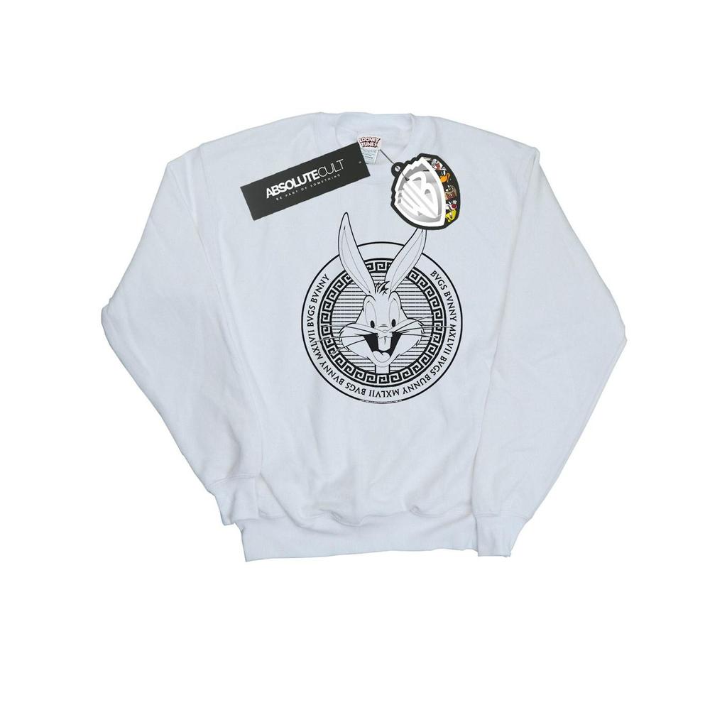 Looney Tunes Mens Bugs Bunny Greek Circle Sweatshirt