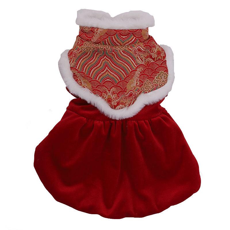 Праздничный зимний наряд для кошек и собак: Теплая юбка-кошечка на осень и Новый год