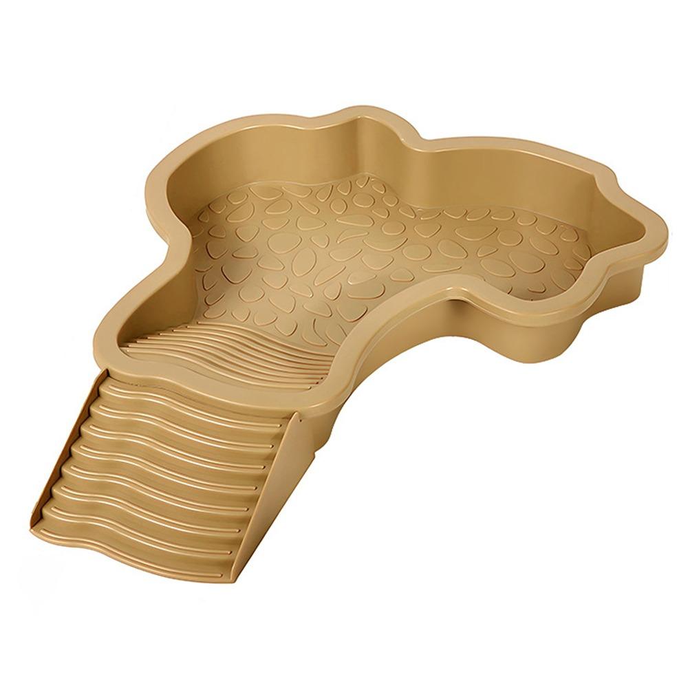 Plastic Turtle Soaking Tub with Ramp Reptiles Water Dish Turtle Water Pool  All Seasons