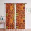 3D Бохо Стиль Мандала Узор Полиэстер Шторы 2 Панели Гостиная Спальня Балкон Офис Кухня Кабинет Окно Оформление