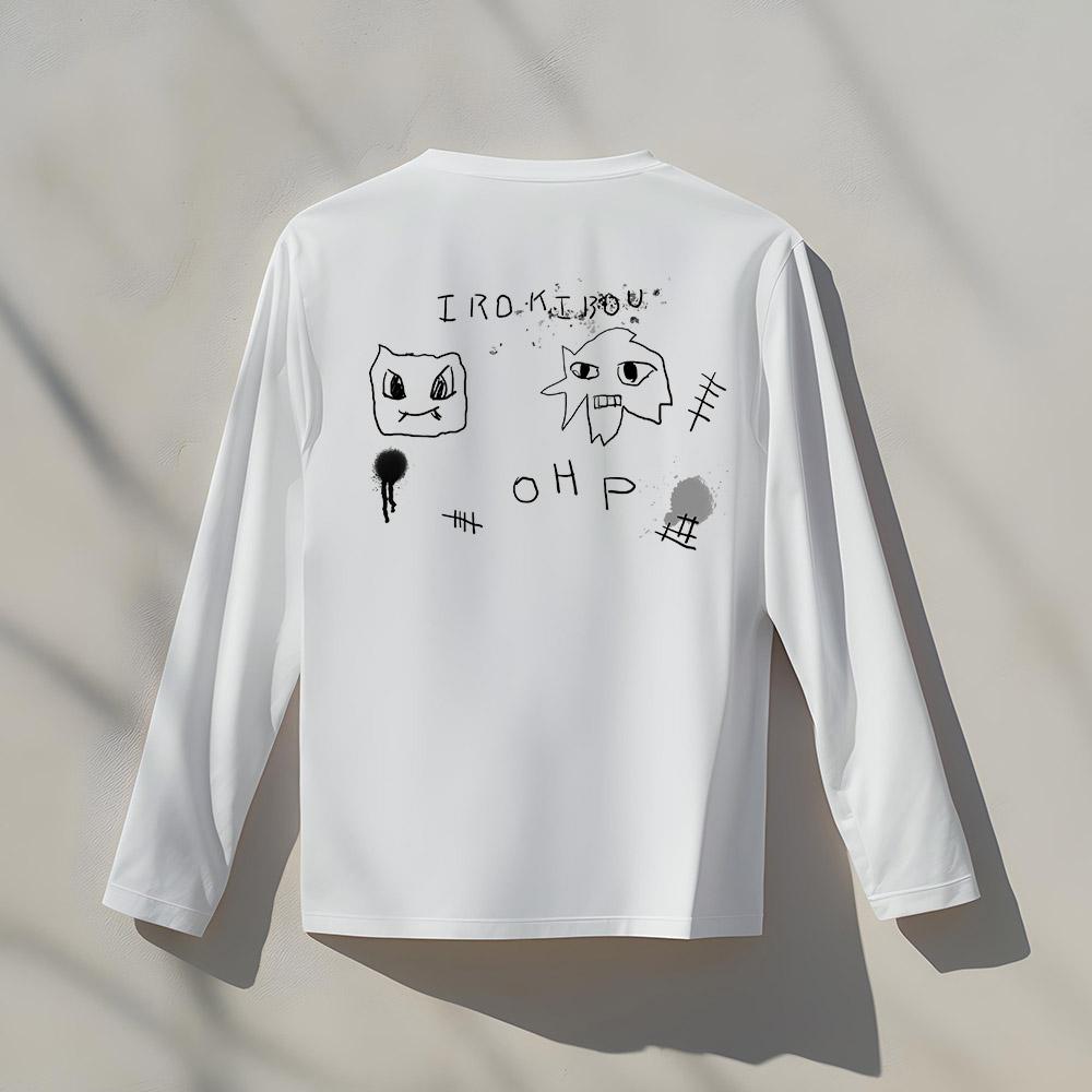 OHP Ohp X Irokibou Scribble Basic Long Sleeve T-Shirt