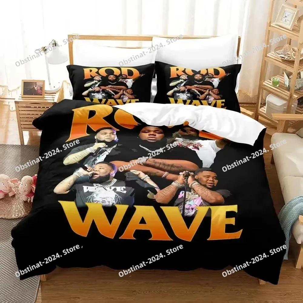 3D Набор постельного белья с рэпером Rod Wave Пододеяльник Полный Queen King Размер Наволочка Постельное Белье С принтом Постельный Комплект Для Взрослых Детей Спальня Односпальный Twin