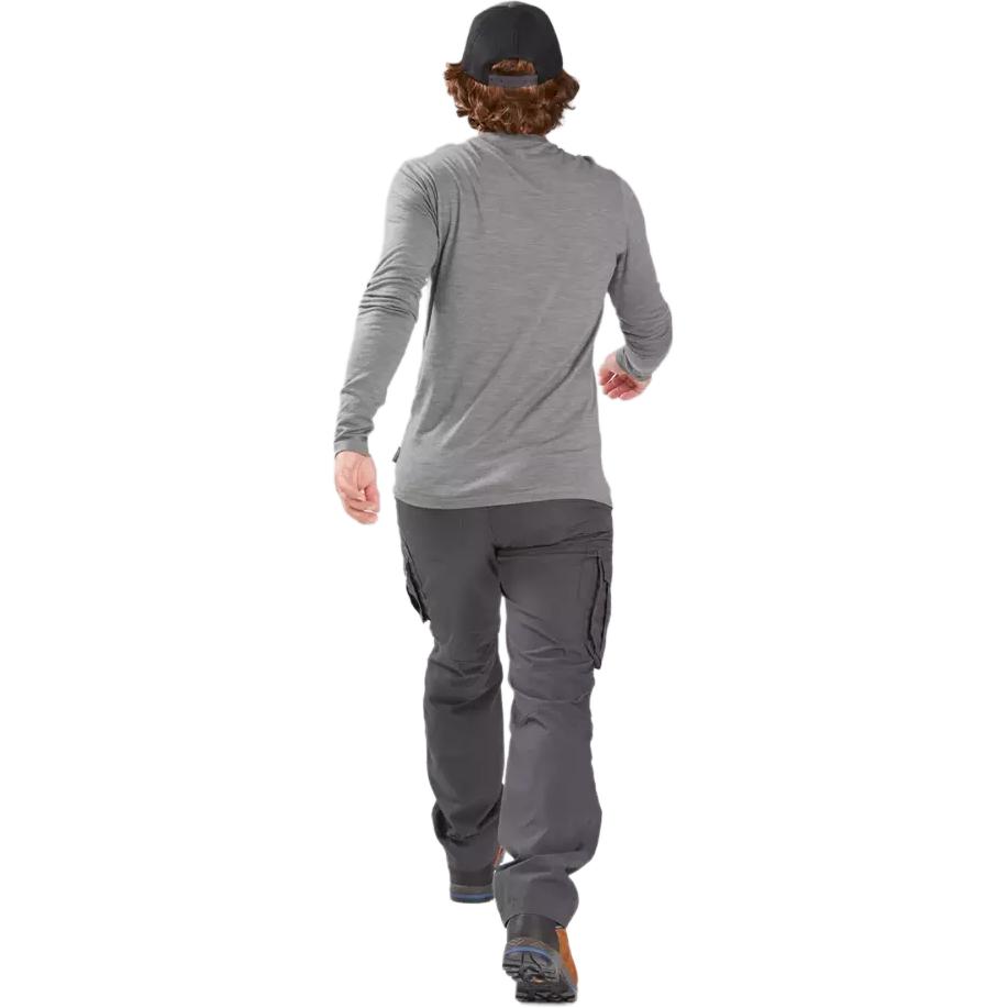 Decathlon Серия 100 Тонкие Прочные и Удобные Многокарманные Уличные Походные Брюки Карго Мужские Угольно-Серые