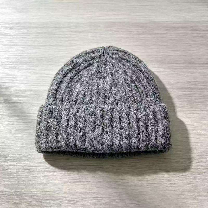 Solid Color Knit Hat With Earflap Warm Casual Winter Hat For Women