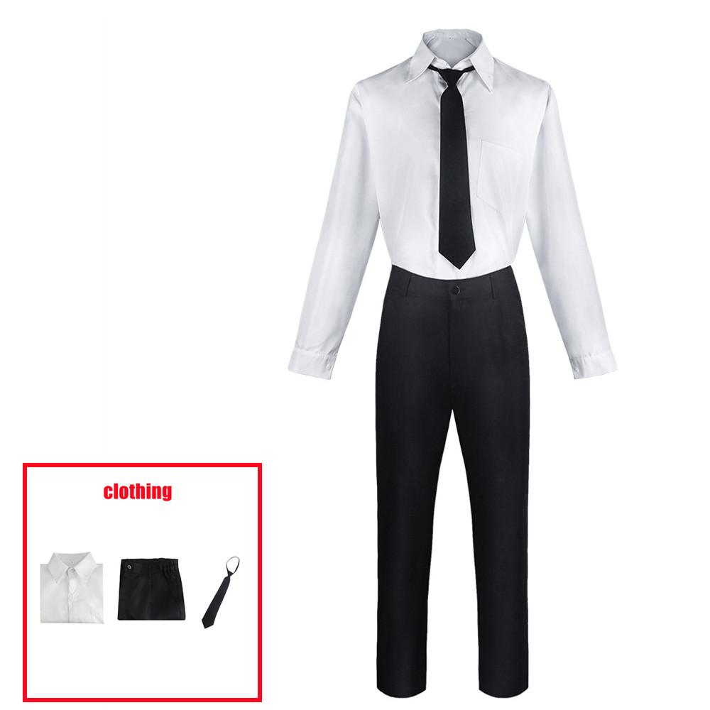 Аниме Бензопила Денджи Косплей Костюм Черные Костюмы Повседневная Униформа Охотник на Дьяволов Хэллоуин Карнавальная Вечеринка Одежда