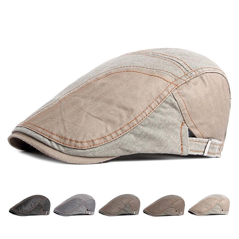Весенне-осенний хлопковый берет, кепки газетчика для мужчин, британская винтажная кепка, плоская кепка, шляпы художников Гэтсби, шляпа водителя Ivy Hat Boina