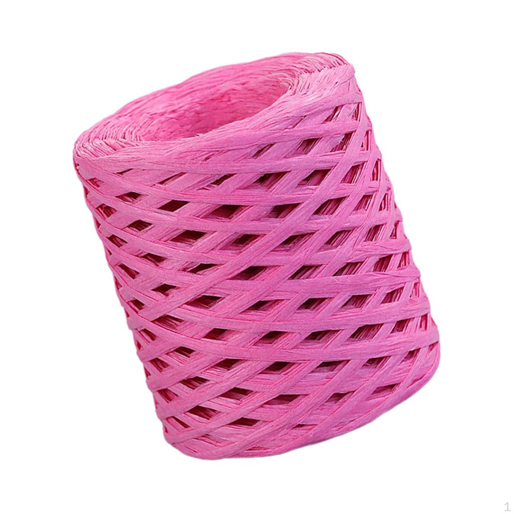 200 м/рулон, бумажная лента из рафии, декор, пригодная для вторичной переработки, прочная для плетения подарочной упаковки на День Святого Валентина