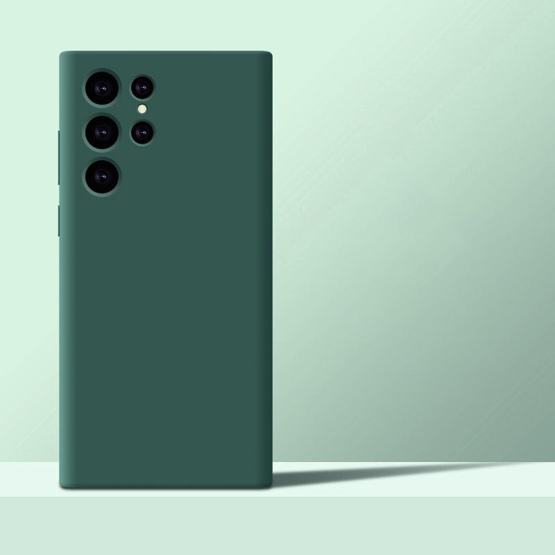 Чехол из жидкого силикона для Samsung Galaxy S24 S23 S21 S20 S22 S10 Ultra Plus Fe Ударопрочный чехол Note 20 Ultra 10 Plus Аксессуары