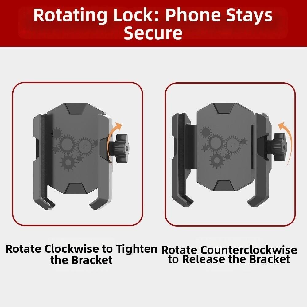 360 Degree Rotation Motorcycle Phone Holder Scooter Phone Holder For Motorcycle Riding