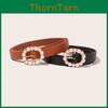 Elegant Faux Leather Belt For Women With Alloy Buckle For Office And Casual Wear