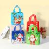 Christmas Gift Bag Practical Cartoon Bright Color Christmas Tote Bag Childlike Christmas Gift Wrapping Bags Christmas Tote Bag
