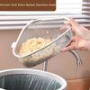 Stainless Steel Kitchen Sink Drain Basket Triangle Food Vegetables Peel Egg Filter Storage Organizer Kitchen Drainier Shelf Rack