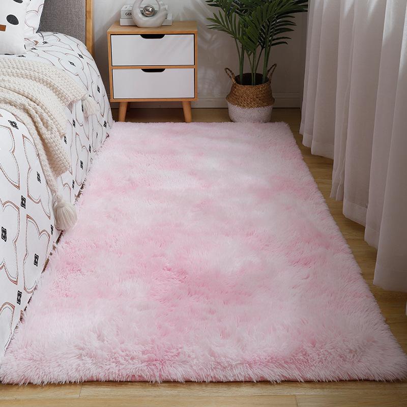 Gradual Change TieDye Plush Carpet Living Room Bedroom Bay Window Coffee Table Bedside Blanket Can Be Washed Full Of Nordic Ins Floor Mat