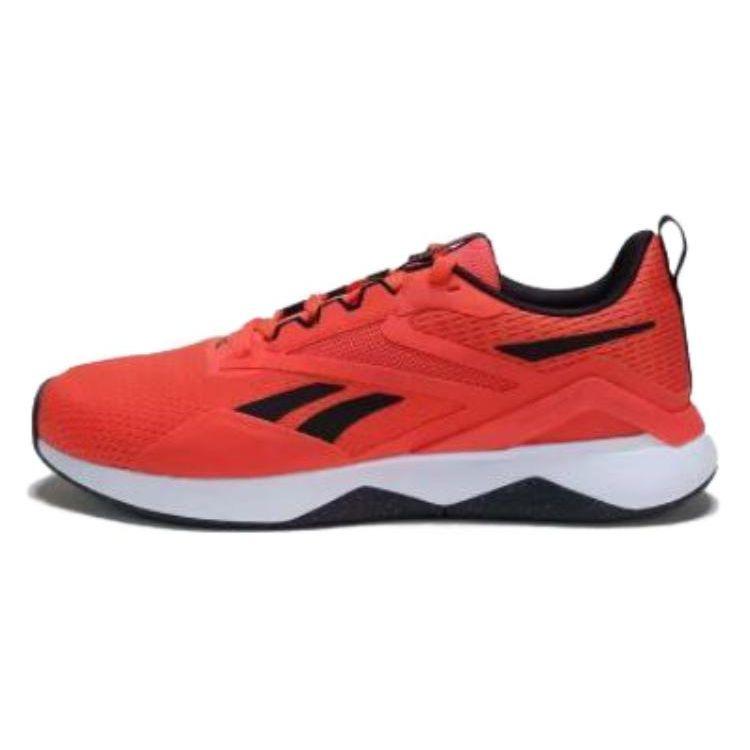 Reebok Мужские тренировочные кроссовки Nanoflex Tr 2, износостойкие, дышащие, низкие, красные с черным 100074537