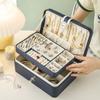 Jewelry Storage Box High-end Delicate Gold Hand Jewelry Bracelet Necklace with Lock Earrings Ring Jewelry