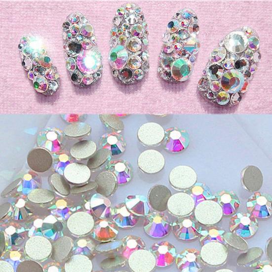 Стразы с плоской задней частью для дизайна ногтей, блестящие ромбовидные формы, 3D-советы, декор для стикеров «сделай сам»
