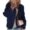 Женский модный повседневный вязаный кардиган свитер