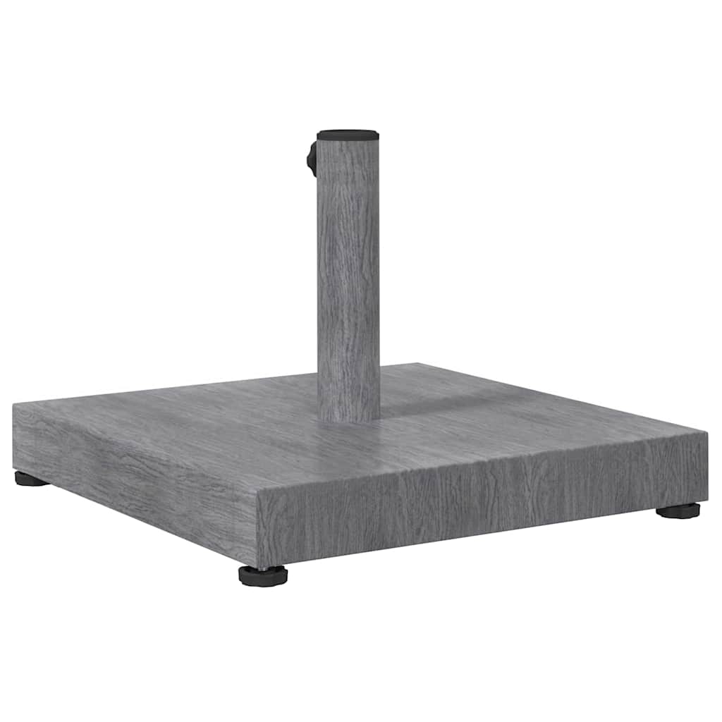 Sun Umbrella Base Dark Grey Wood Look 45 x 45 x 31.5 cm