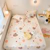 100% Cotton Fitted Sheet Cartoon Style Bed Cover Skin-friendly Bedsheets Single Size Bed Linen Sabanas Para Cama (No Pillowcase)