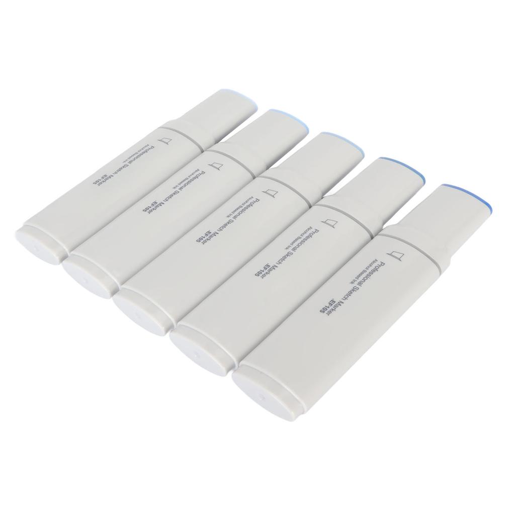 5 шт. маркеров Jumbo с большой широкой головкой, даже с текучими чернилами, большие художественные маркеры для рисования, синие