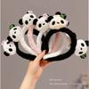 Повязка на голову в китайском стиле с пандой, заколка для волос из зоопарка, плюшевая кукла, обруч для волос, милая мультяшная резинка для волос, для улицы