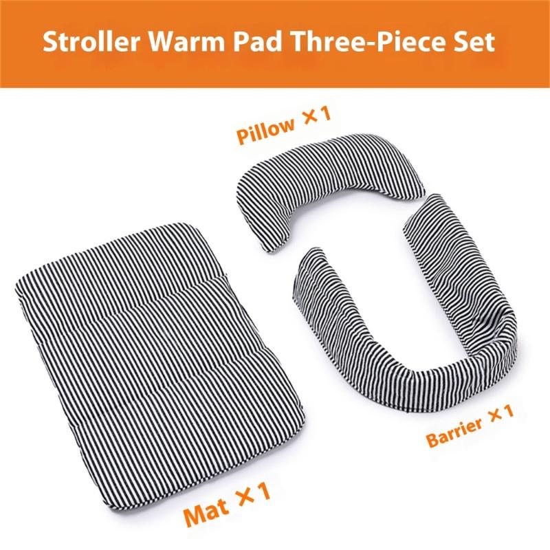 Pet Strollers Border Pad Removable Dog Cats Strollers Cushion Side Mad Comfortable Padding for Pet Carriers Strollers Use