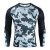 Мужская спортивная компрессионная футболка с длинным рукавом - Эластичная, Дышащая, для баскетбола, бега, фитнеса.