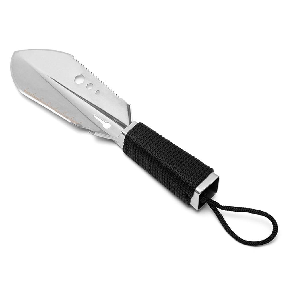 8 в 1 многофункциональная лопата для кемпинга, портативная ручная лопата для улицы с сумкой для хранения для пеших прогулок