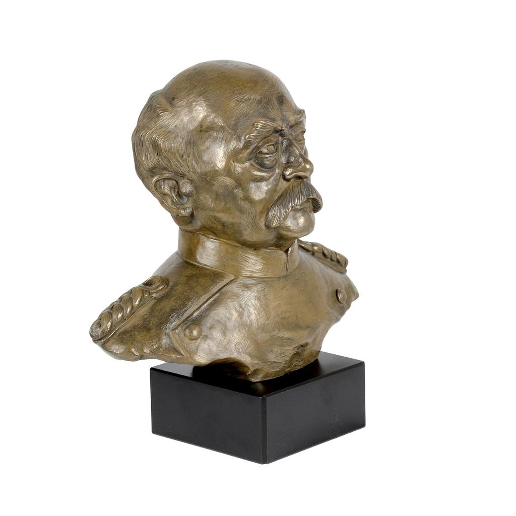 Otto von Bismarck - marble bust, statuette of a famous person, decoration for office, school, and hotel by the Art-Dog brand