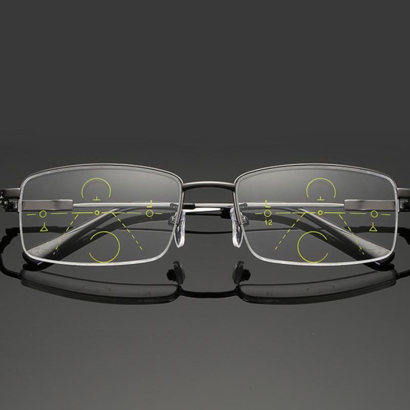 Очки двойного назначения для ближнего и дальнего применения для пресбиопии, прогрессивные мультифокусные очки для пресбиопии, умный зум, защита от синего света на расстоянии