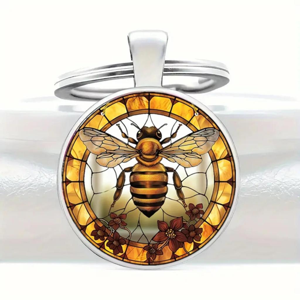 Брелок-подвеска Badge Time Gemstone Cross Border Accessories Metal Keychain