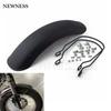 Black Motorcycle Retro Front Motorcycle Fender Mudguard Universal Cover Protector for Harley Honda Yamaha Suzuki Cafe