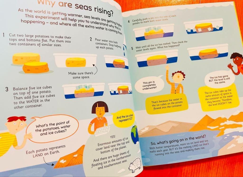 [Б/У] Английская Книга с Картинками Usborne Научные Эксперименты Английская Книга STEM