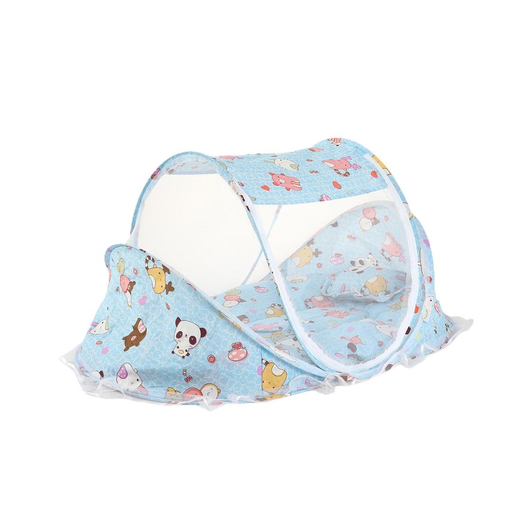 Комплект детской кроватки с москитной сеткой, спальным ковриком и подушкой (0-3 года)