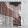 3D печать абстрактный линейный стиль акварельный набор штор для душа водонепроницаемый полиэстер занавеска для ванной украшение для дома с крючками