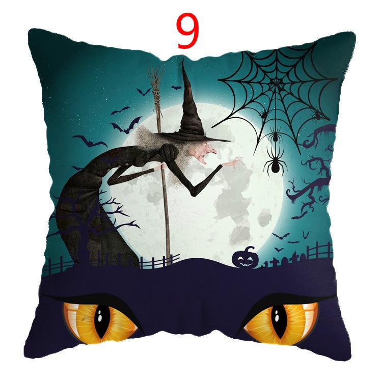 Halloween Horror Pillow Cover Sofa Car Waist Cushion Cover Pillow Case Bedroom Decoration Waist Cushion Cover (no Interior)