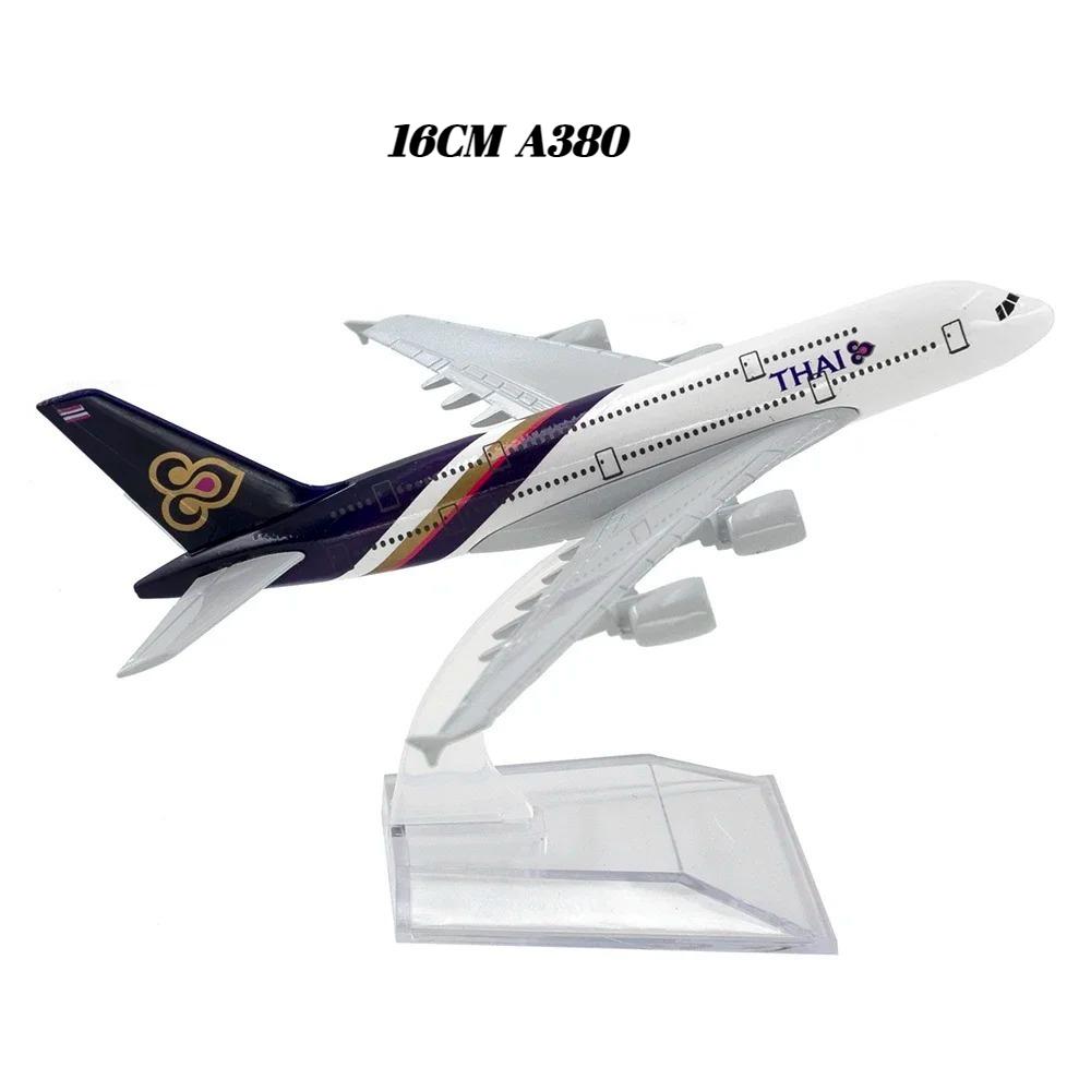 16/20 см Литой металлический модель самолета Thailand Airways A320, Thai Bangkok A380 B747 B777 Модели самолетов Игрушки для коллекции