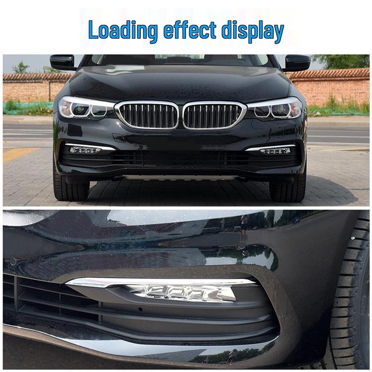 Manshi Front Bumper Decorative & Anti-collision Strip for BMW G38 528Li Fog Light Frame