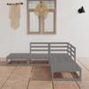 Day and Night - Day and Night Garden Furniture 5 Pieces Gray Solid Pine Wood