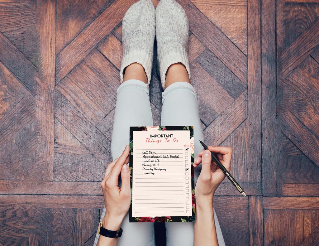 Inkdotpot Упаковка из 2 ежедневников-планировщиков, недатированных блокнотов, блокнотов для заметок, отрывных списков дел, органайзеров, планировщиков, для организации задач (50 листов