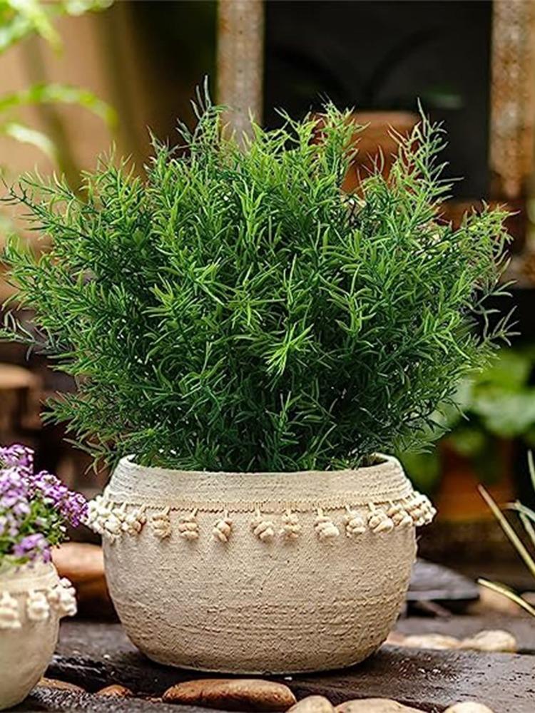 10 пучков искусственных растений, трава, не выцветающие искусственные пластиковые цветы для фермерского дома, сада, крыльца, патио, свадебное украшение, зелень, искусственные растения, устойчивые к ультрафиолетовому излучению