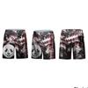 Кикбоксинг ММА Муай Тай Бокс Фитнес Шорты Принт Боевые Искусства Бои Быстросохнущие Эластичная Талия Тренировочные Штаны Унисекс Мужские Женские Бои UFC