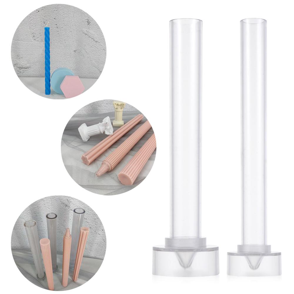 Church Party Plastic Match Large Cylinder Rib Clay Tools Stripe Soap Making Long Pole Candle Mold
